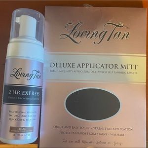 Loving tan 2 hr express with mitt